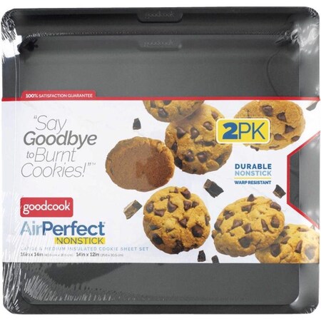 Good Cook Good Cook Air Perfect Cookie Sheet Set Black 2 pc 4498